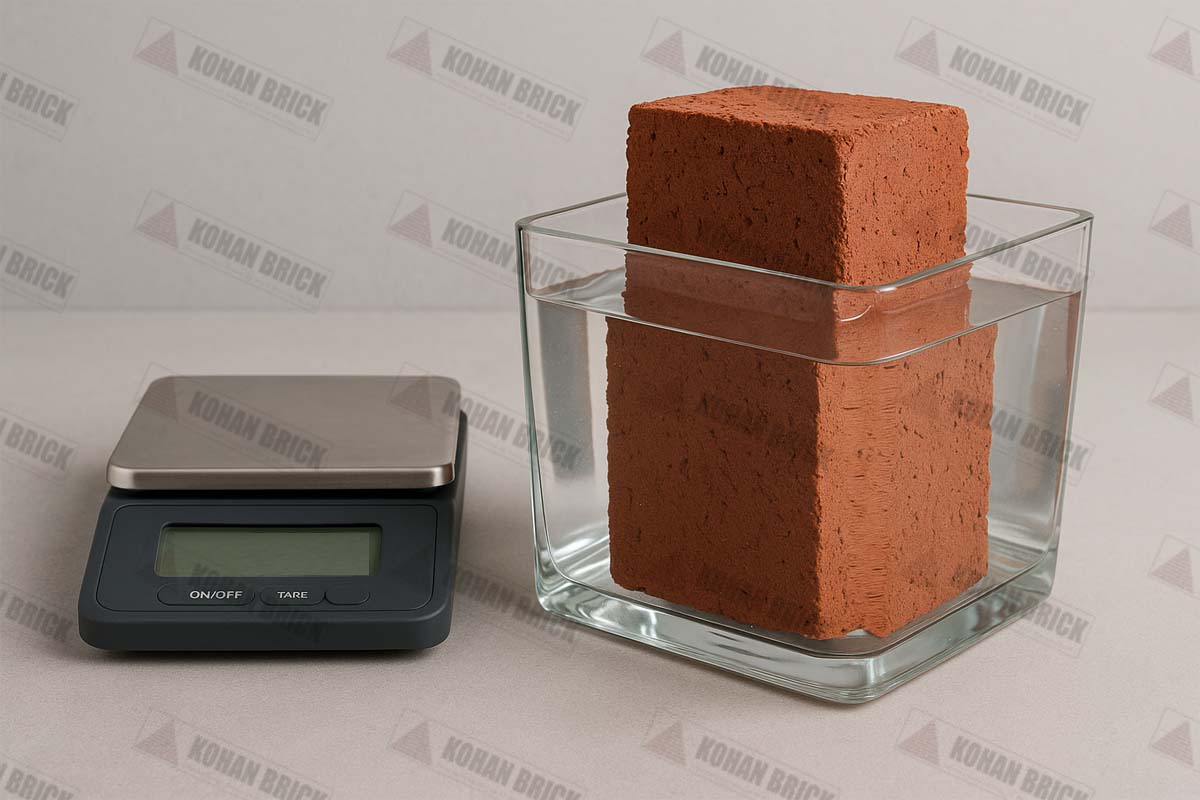 تست جذب آب آجر برای تشخیص کیفیت آن