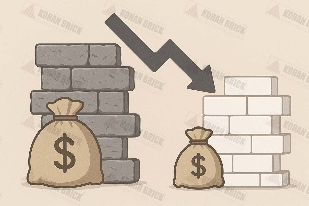 قیمت ارزانتر آجر سفید نسبت به سنگ